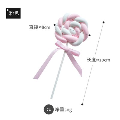 Lollipop Twist de simulación, accesorios de Lollipop Rosa lindo Lollipops decoración para fotografías, de simulación de dulces: Azul oscuro
