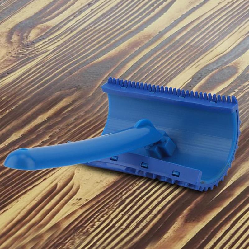 Grain Paint Roller Wall Graining Durable Diy Pattern Imitation Brush With Blue Tool Art Rubber Painting Decor Wood Handle N8C8