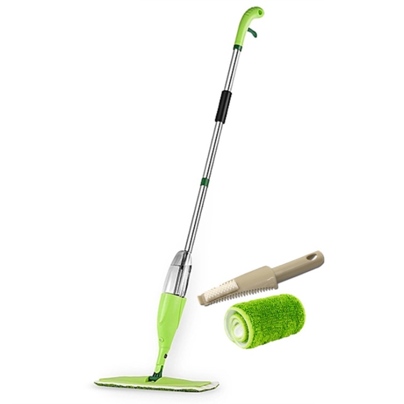 Fregona de aerosol mágico, suelo de madera con almohadillas de microfibra reutilizables, manija de 360 grados, ventanas del hogar, cocina, mopa barredora, escoba, Herramientas de limpieza
