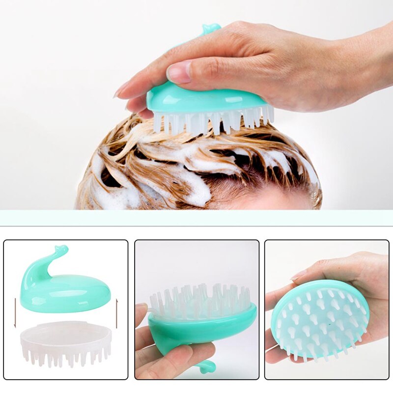 1 pçs cabeça do bebê cabelo lavagem do couro cabeludo shampoo escova de ar pente macio massageador escovas limpeza ferramenta cuidados