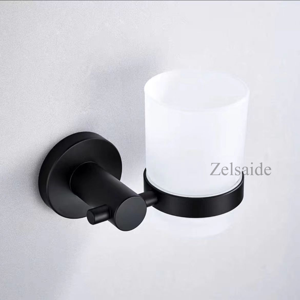 Taza de cepillo de dientes de vidrio redondo cuadrado para el hogar, baño, hotel, esmerilado o transparente