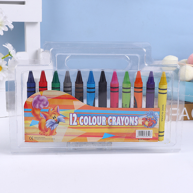 Pvc Doos 12 Kleuren Kinderen Tekening Kleurpotloden Voor Studenten Te Leren Art Supplies: B