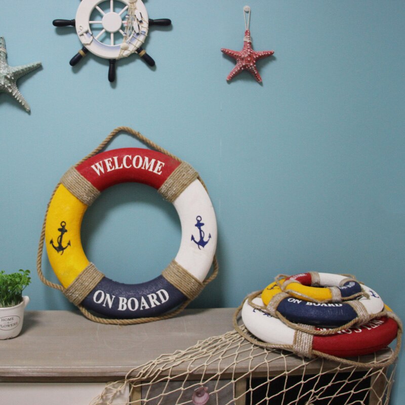 Reddingsboei Ring Boot, Zee Reddingsboei Opknoping Op De Boot, Mediterrane Stijl Home Decoratie Muur