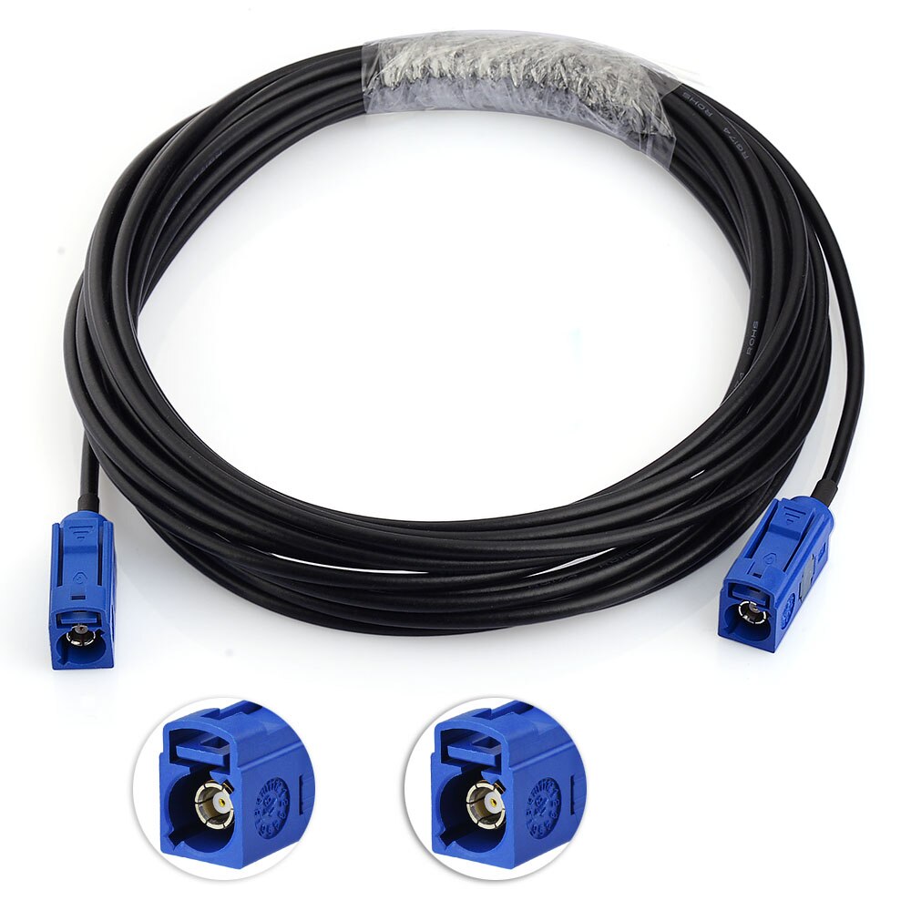 Eightwood Car GPS DAB+/FM Radio Amplified Aerial Roof Mount Fakra Shark Fin Antenna And Replacement Cable for Alpine Ezi-DAB