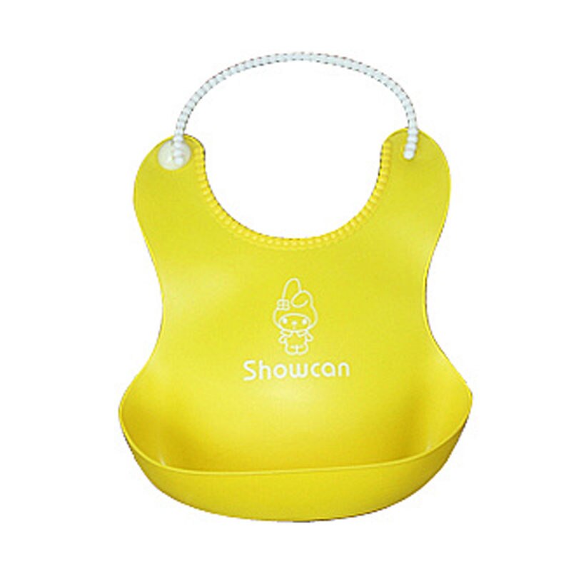 Comfy Kids 4 Kleuren Slabbers Baby Zuigelingen Kids Leuke Siliconen Slabbetjes Baby Lunch Slabbetjes Leuke waterdichte: Geel