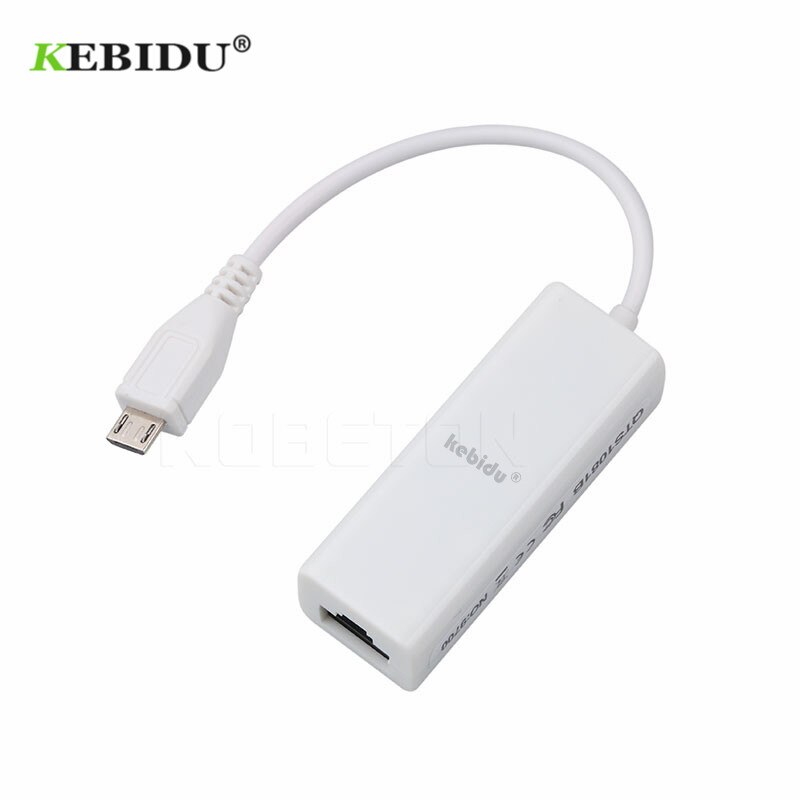 Newest Micro USB 2.0 Male To RJ-45 Female 5-Pin 10/100Mbps Ethernet LAN Network Card Adapter Windows For Android