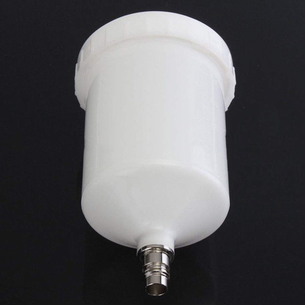 Plastic Hvlp Paint Cup Pot for Sata Sprayer Cup Connector Jet Paint Sprayer 600Ml white