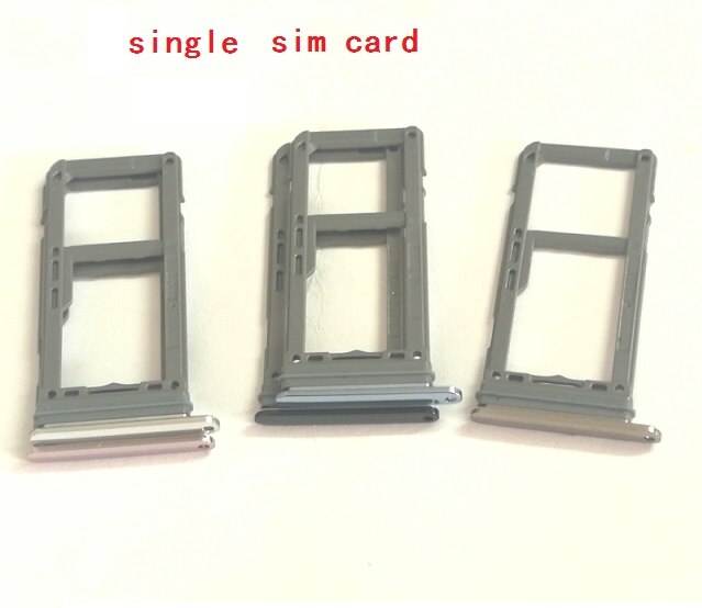 30pcs Single Sim card Holder For Samsung Galaxy S8 G950 S8 Plus G955 Sim Card Tray Holder Dual Version Replacement Parts