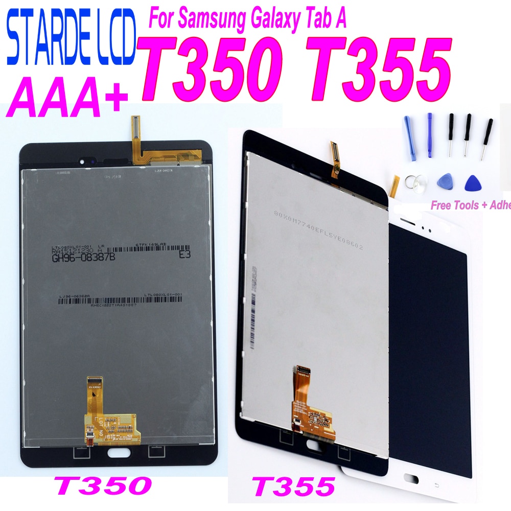 Originele Lcd Voor Samsung Galaxy Tab Een 8.0 T350 SM-T350 T355 SM-T355 Lcd Touch Screen Digitizer Vergadering Scherm Vervangen