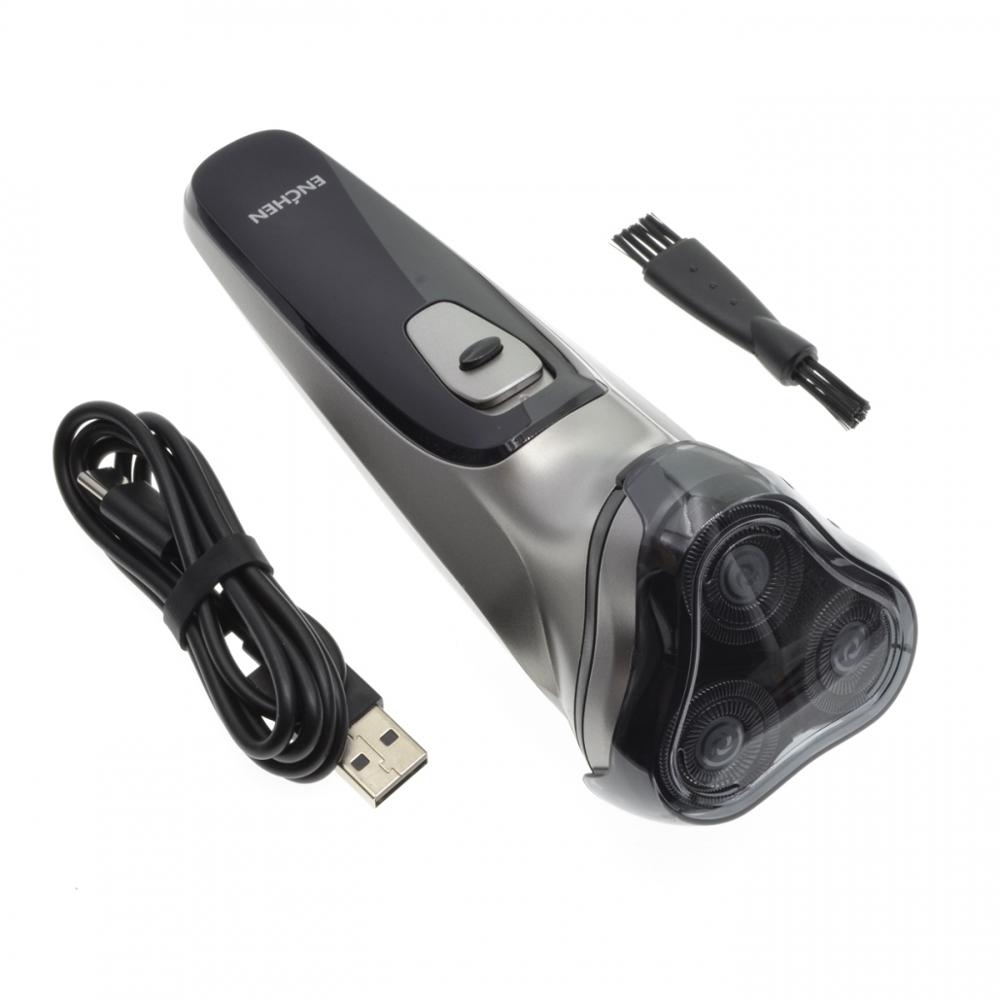 Xiaomi Enchen BlackStone-Afeitadora eléctrica 3D para hombre, afeitadora facial lavable con 3 cuchillas, máquina de corte de barba recargable por USB: Basic Set