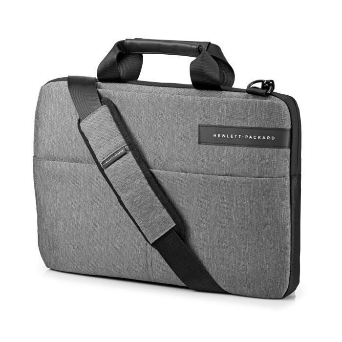 Hp sacoche pour ordinateur portable-assinatura magro topload-14-noir/gris 833317