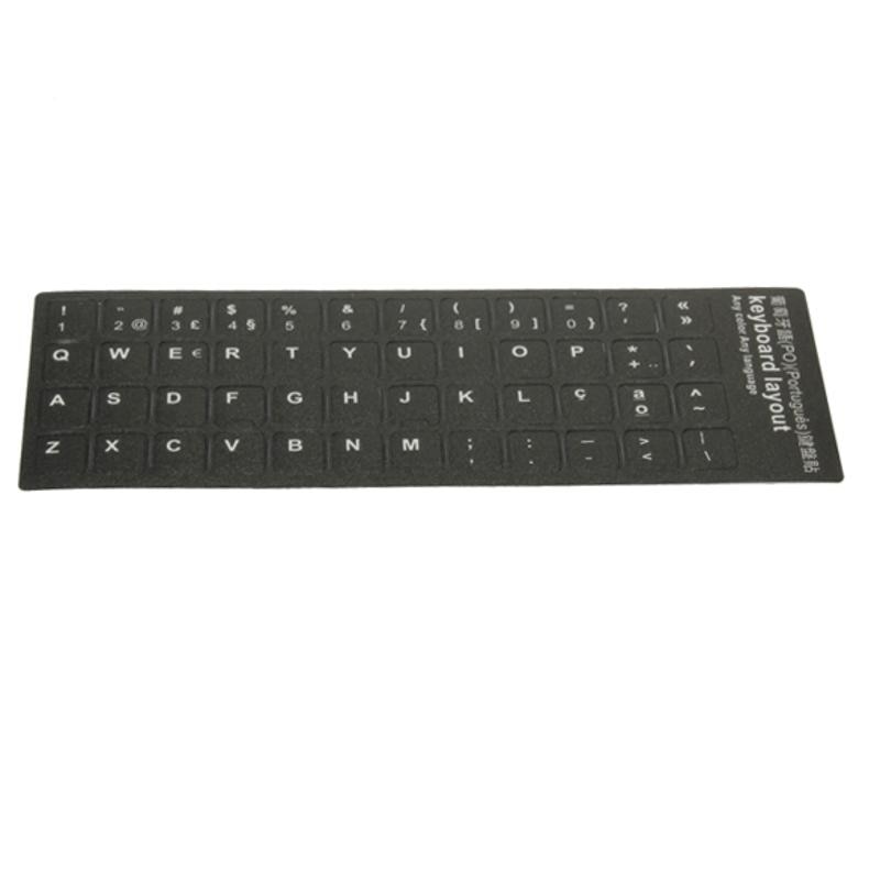 Portuguese Keyboard Sticker Computer Laptop Keyboards Cover Layout Suitable For Desktop Notebook keyboard 13x11mm Black