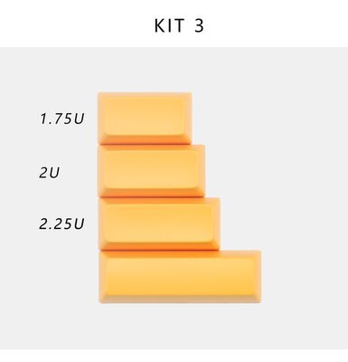MAXKEY SA KA Keycaps set Doubleshot ABS 125 keys for cherry mx mechanical keyboard