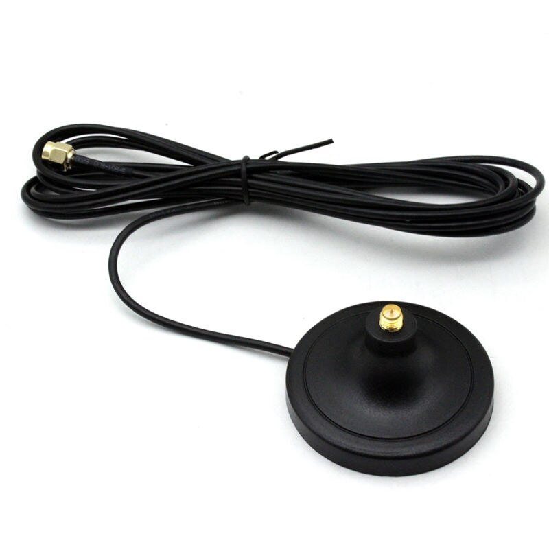 Przedłużenie anteny Wifi czysta miedź RP-SMA męnarty na żeńnarty antena z 3 metr kabla podstawa magnetyczna robić routera sieci bezprzewodowej samochodów
