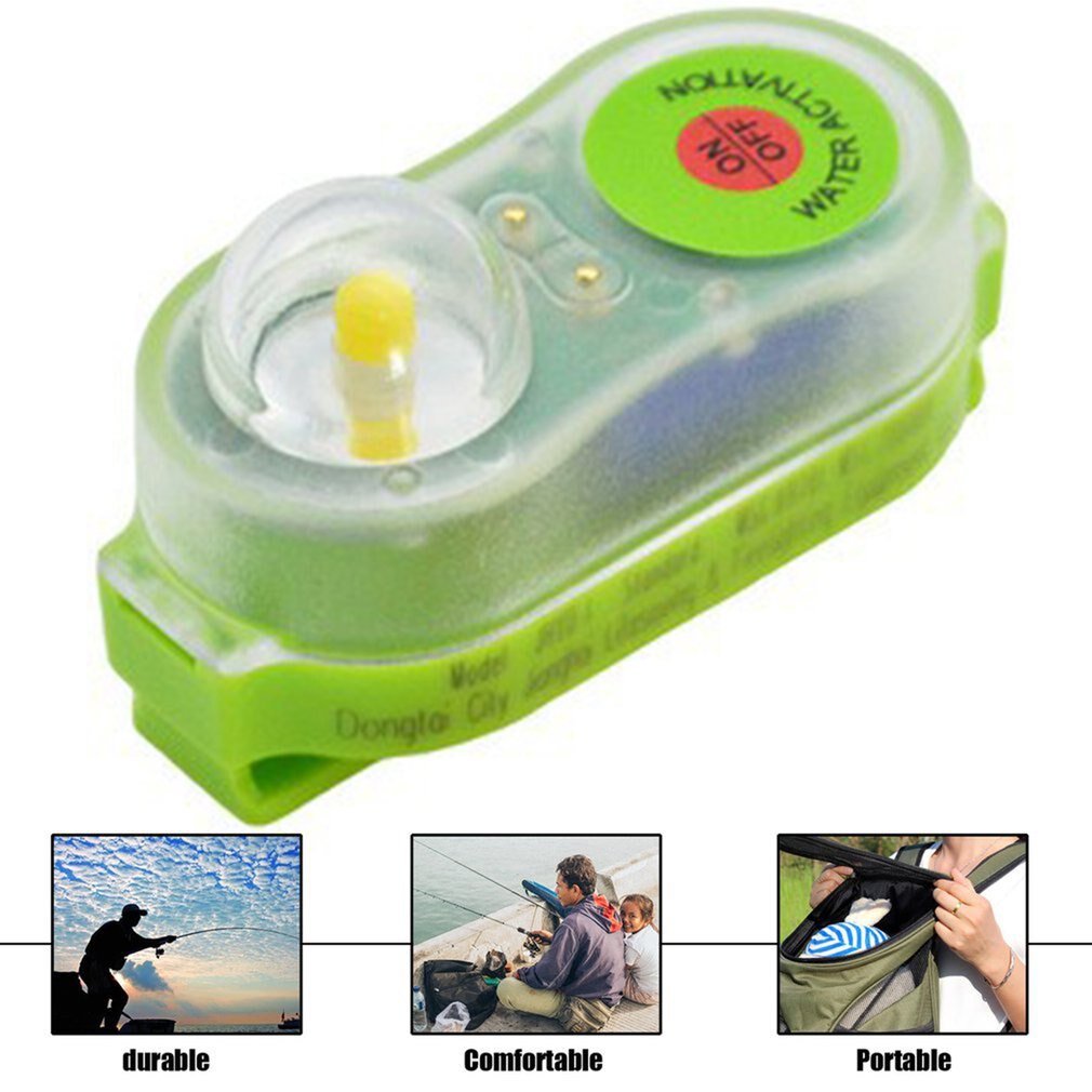 Surfing Life Jacket Light LED Lithium Life Vest Light Seawater Self-Lighting Life Saving Flashlight Conspicuous Attract Light