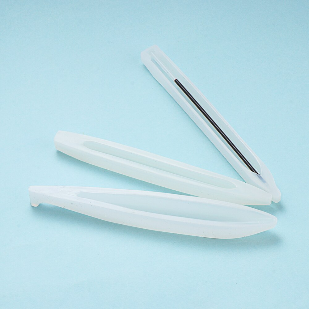 Bolígrafo de silicona hecho a mano, molde de fundición de resina epoxi transparente UV, soporte para bolígrafo, suministros para manualidades de arte DIY
