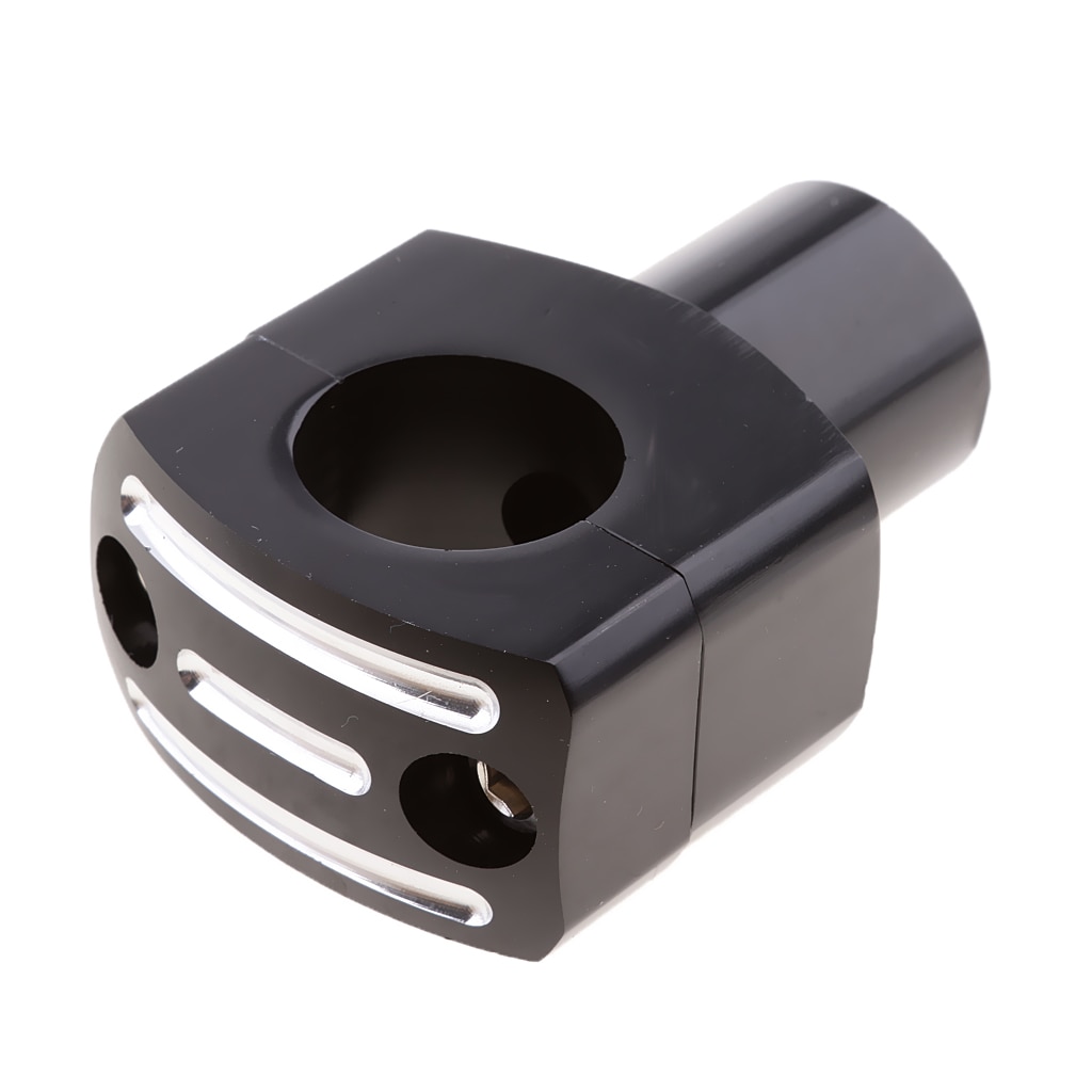CNC Motorcycle 25mm 1'' Handlebar Risers Universal for Cruise Chopper Black