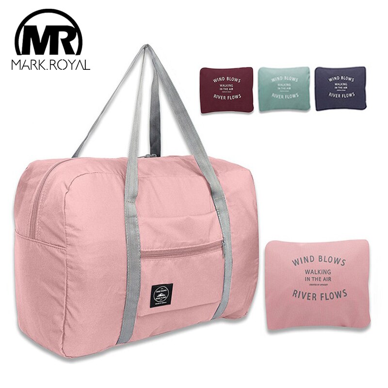 Markroyal fällbar resväska nylon kvinnor resväskor stor kapacitet handbagage tote duffel set över natten för dam och män