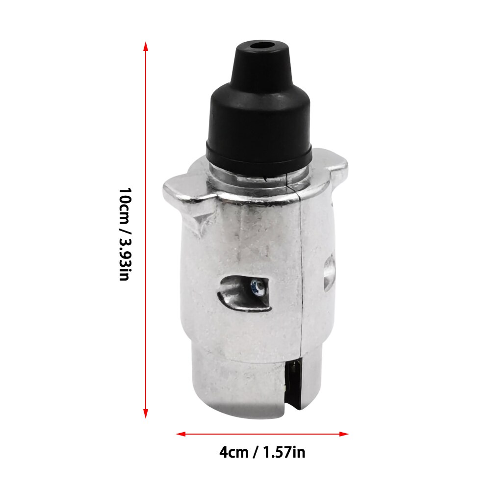 1PC 7 broches métal remorque prise attelage lumières prise voiture Van caravane 12V APM