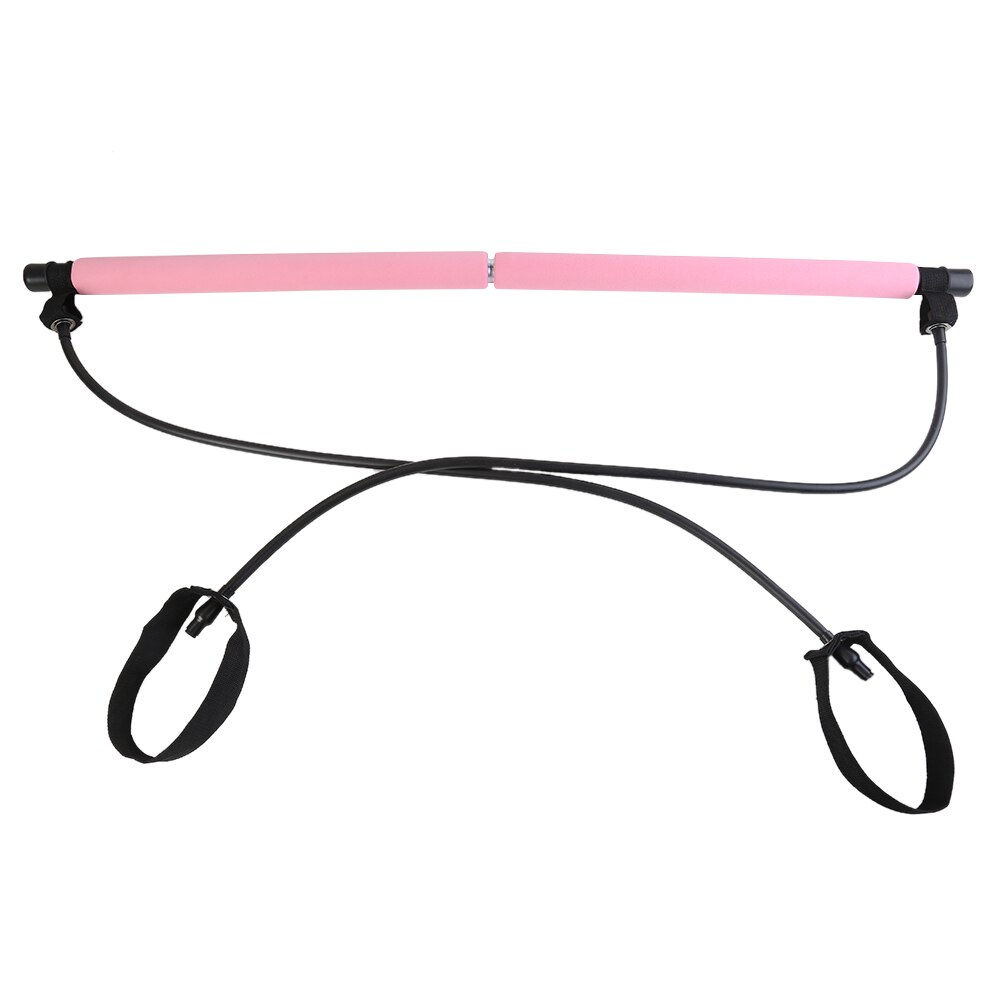 Gym portabel pilates bar stick utarbetad tillverkning långvarig hållbar med motståndsband för träning hemma