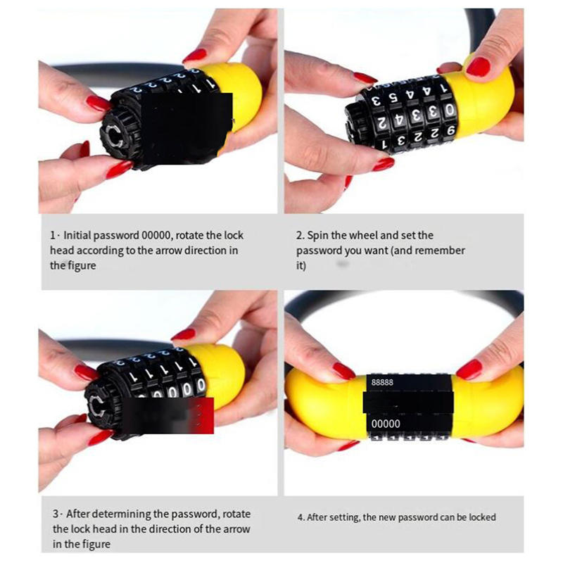 Bike Lock Combination 5-digit Codes Bicycle Lock Safety Lock Equipment Bicycle Accessories Anti-theft MTB Bicycle Lock
