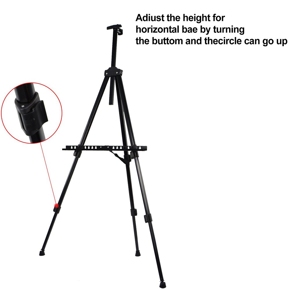Craft Supplies Board Stand Telescopic Folding Students Art Display School Adjustable Height Portable Painting Easel Metal Tripod