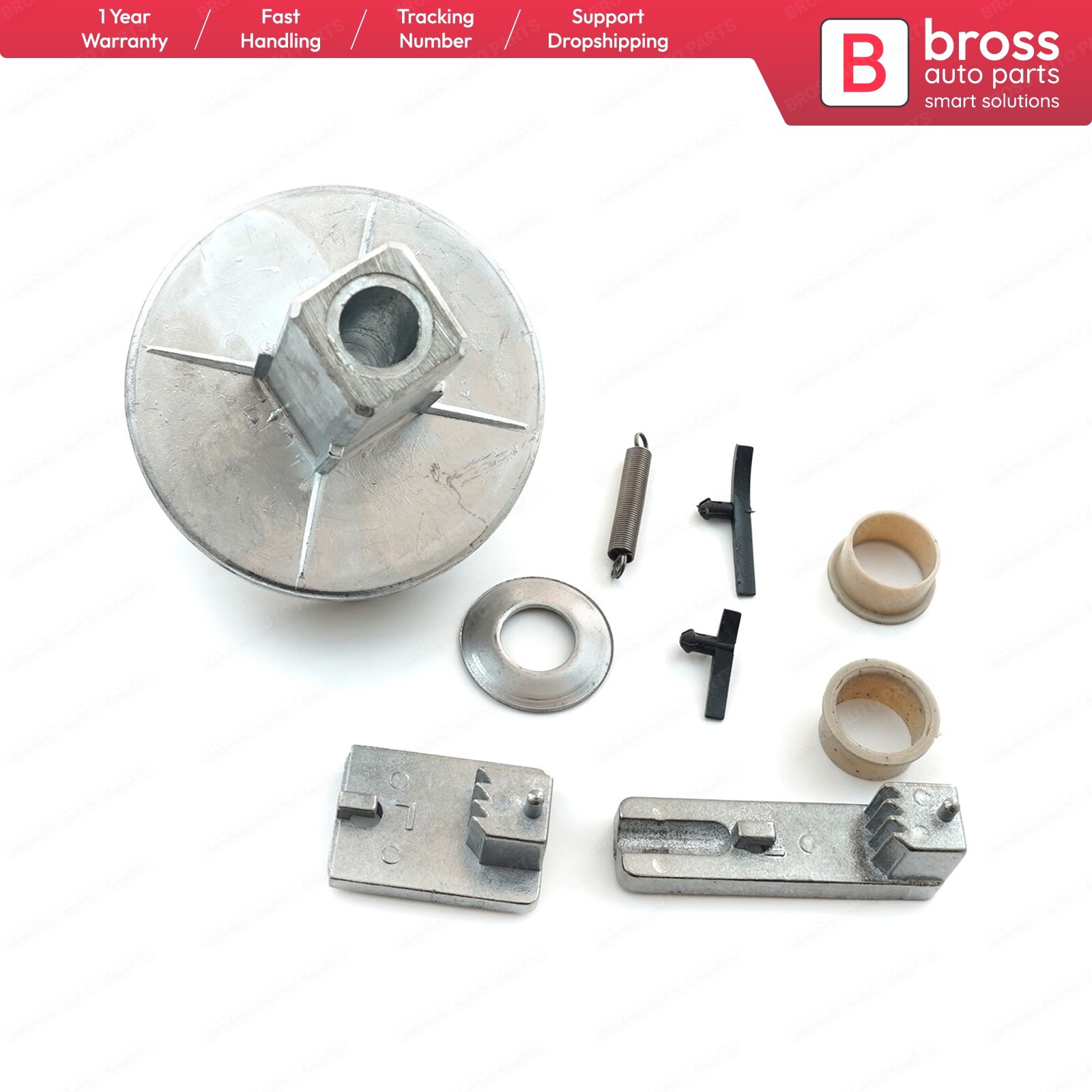 Bross BGE15 bracciolo parte di riparazione staffa di chiusura lato braccio sinistro per Mercedes Vito Viano W639 velocista MK2 VW artigiano