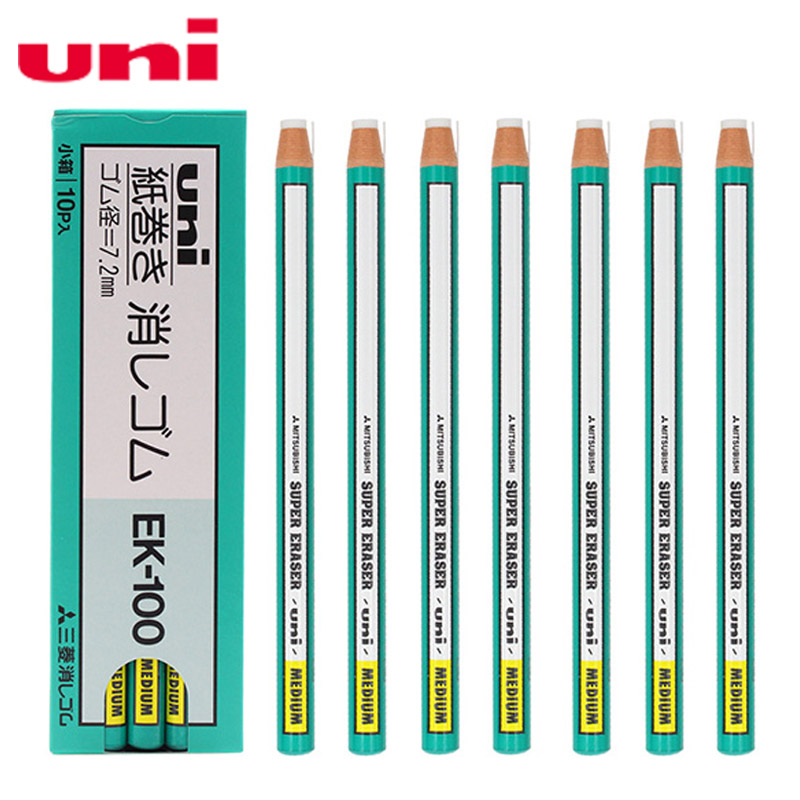 Uni ek -100 blyant viskelæder 1 stk rulle papir viskelæder til skole og kontor kunst skitse forsyninger – Grandado