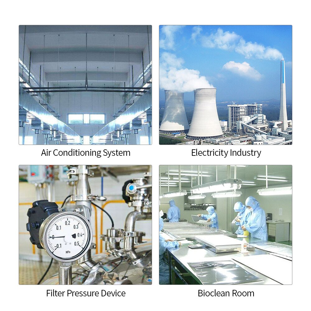 SNDWAY SW-512 Differential Manometer Hand-held LCD Digital Dual-port Manometer Differential Air Pressure Gauges Tester