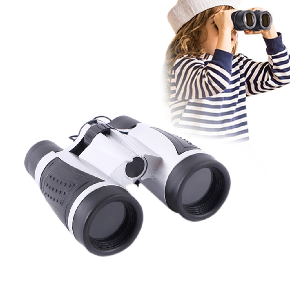 Children's Binoculars Toy Multilayer Coated Objective Telescope Shock Proof 8x21 Kids Binoculars Set Outdoor Play Bird Watching