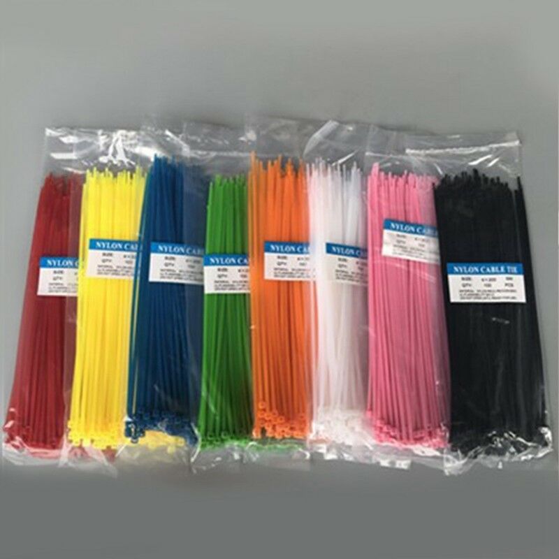 100 Stks/pak Plastic Nylon Kabelbinders, 3X100Mm Tie Standaard Zelfblokkerende Plastic Nylon