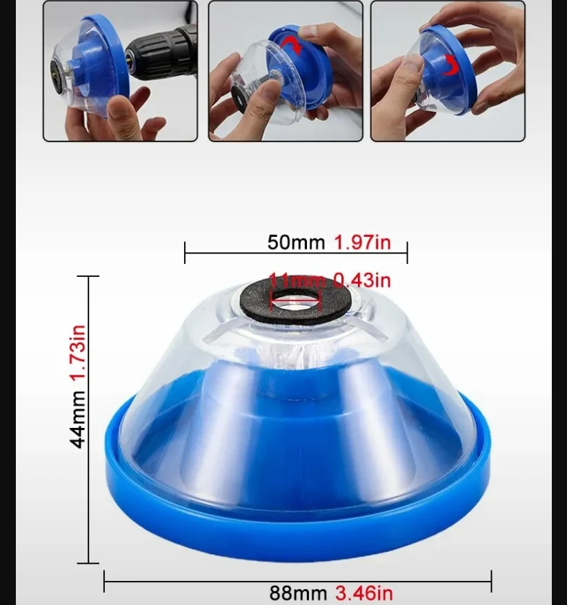 Juste anti-poussière pour perceuse électrique, bouclier de protection pour usage domestique