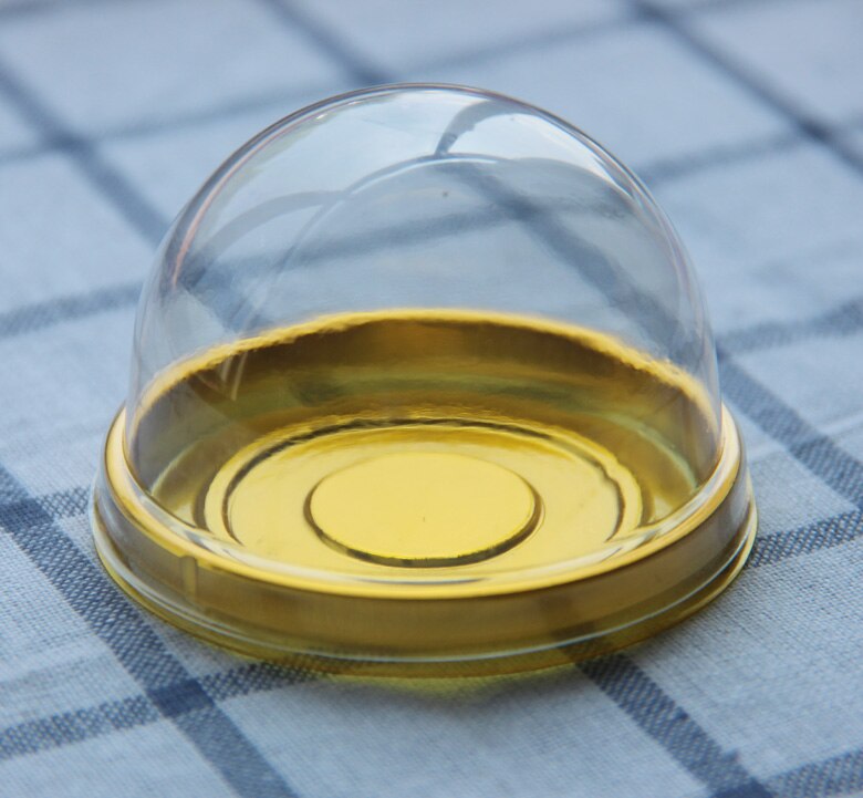 100sets Clear Plastic Wedding Cupcake Boxes for Bridal Shower Christmas Party Boxes Cake Dome Packaging Favors Boxes: A