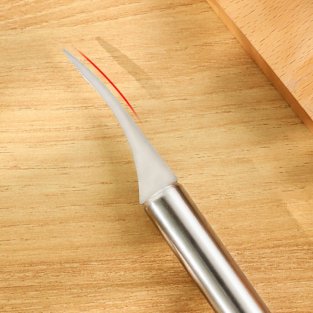 Roestvrijstalen Garnalen Lijn Cleaner Gaan Garnalen Draad Mes Cleaning Garnalen Darmen Snijden Mes Open Garnalen Terug Keuken Tool