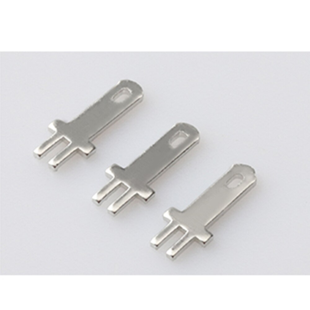 100 stk 2.8 indsatser plug fjeder terminal pcb loddeør type tykkelse 0.5mm 0.8mm to ben, pcb svejseplade terminaler