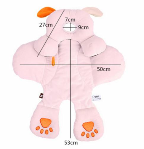 Omkeerbaar zitkussen voor kinderwagen Universeel matras Babyondersteuning Katoenen kinderwagen Reduceerkussen voor kind Meisjesjongen (grijs