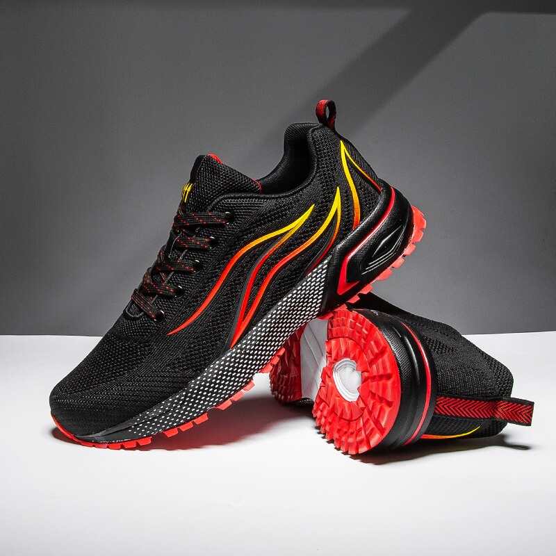 Men's Golf Shoes Breathable Lace Rubber Anti-skid Golf Sneakers Light Grass Walking Shoes Comfortable Jogging Tennis Shoes