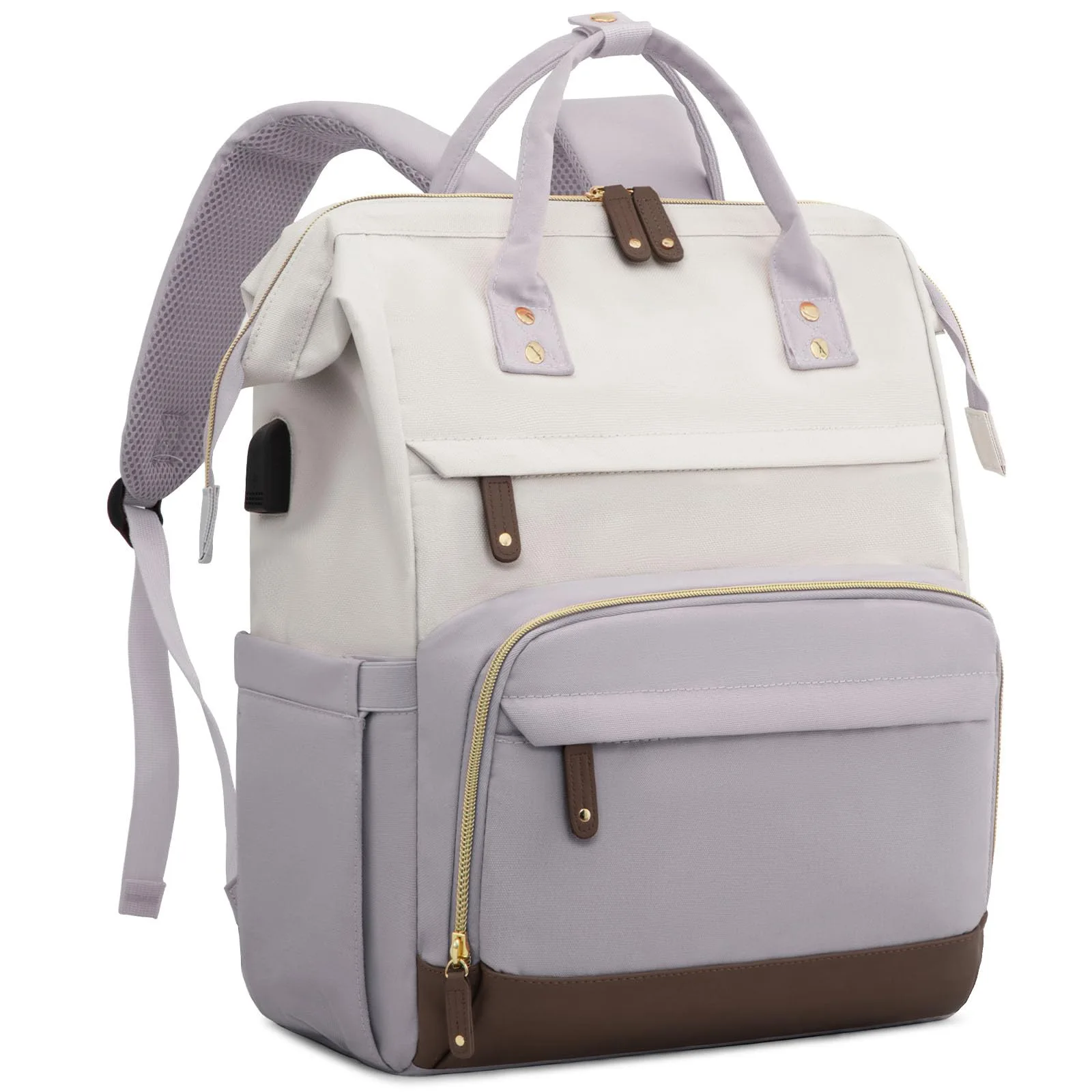 Large Capacity Waterproof Nursing Bag Women's Laptop Business Wallet Casual Backpack For College And Motorcycle Equipment Access