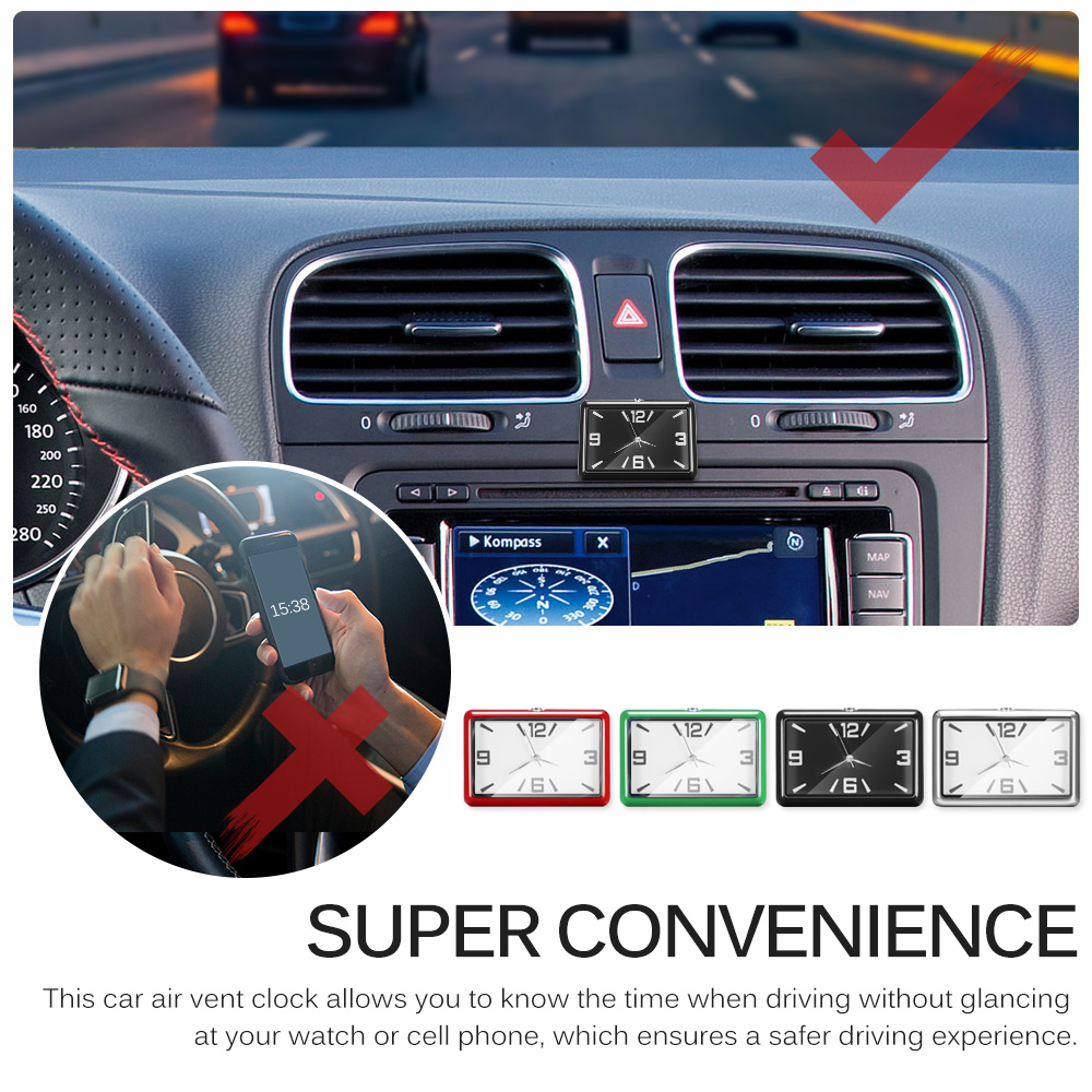 Auto montre Automobile Quartz horloge montre voiture décoration ornements véhicule accessoires