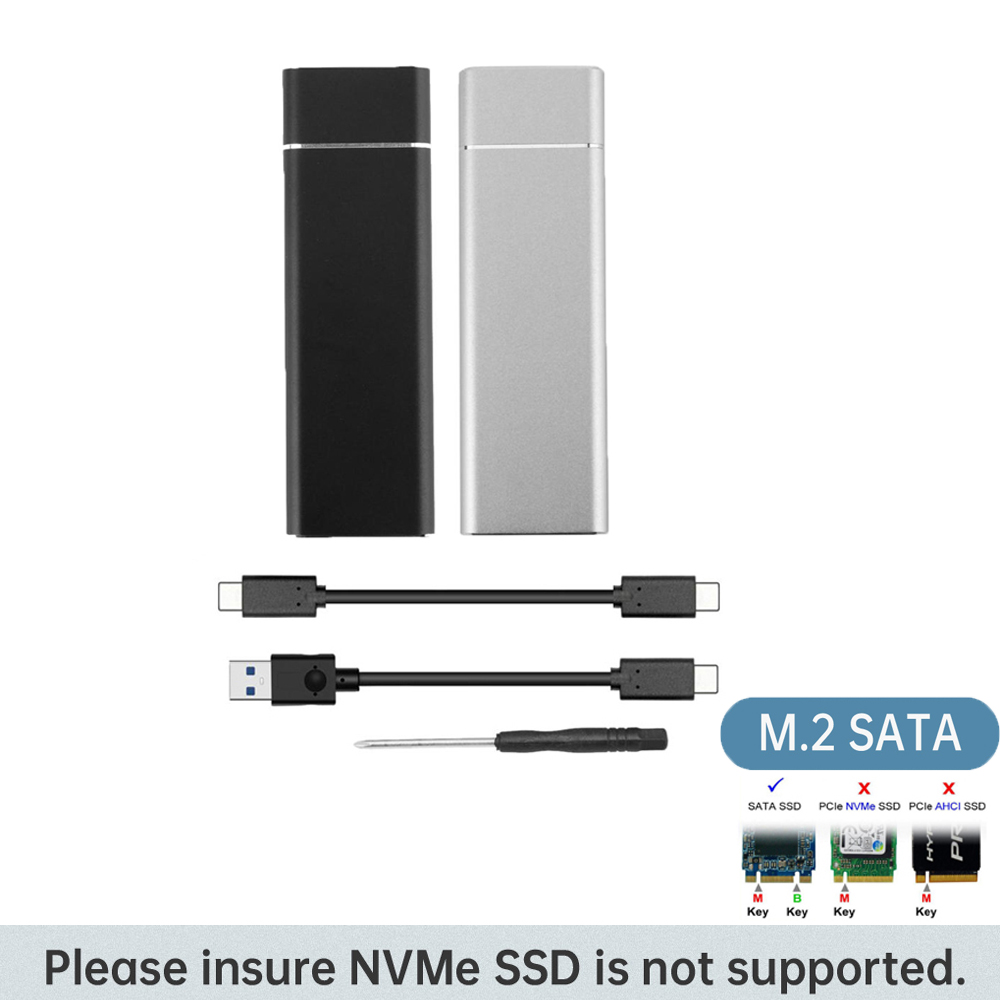 Boîtier SSD USB 3.1 vers M.2 NGFF, adaptateur UASP SuperSpeed pour 2242 2260 2280 M2