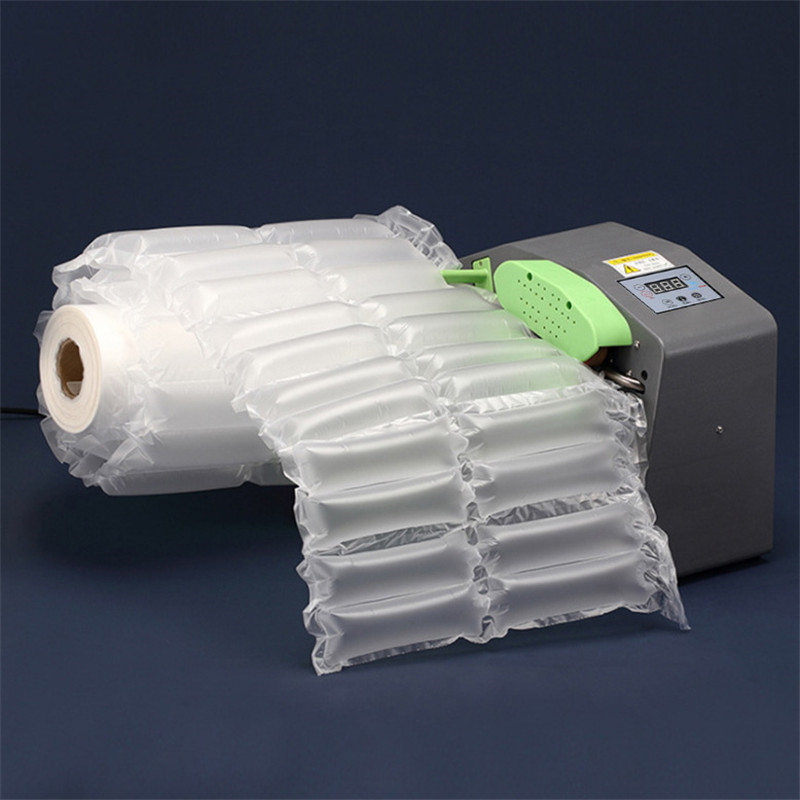 Puffer Aufblasbare Tasche Luft Kissen Maschine Gefüllt Tasche Kürbis Film Stoßfest Rolle Film Automatische Verpackung Werkzeuge blasiert Film 300M