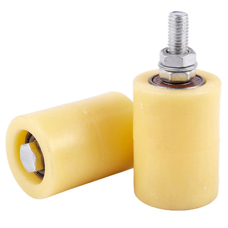 2PCS Flat Steel Roller Bearing Guide Wheel 6201 M12 Sliding Door Electric Door Screw