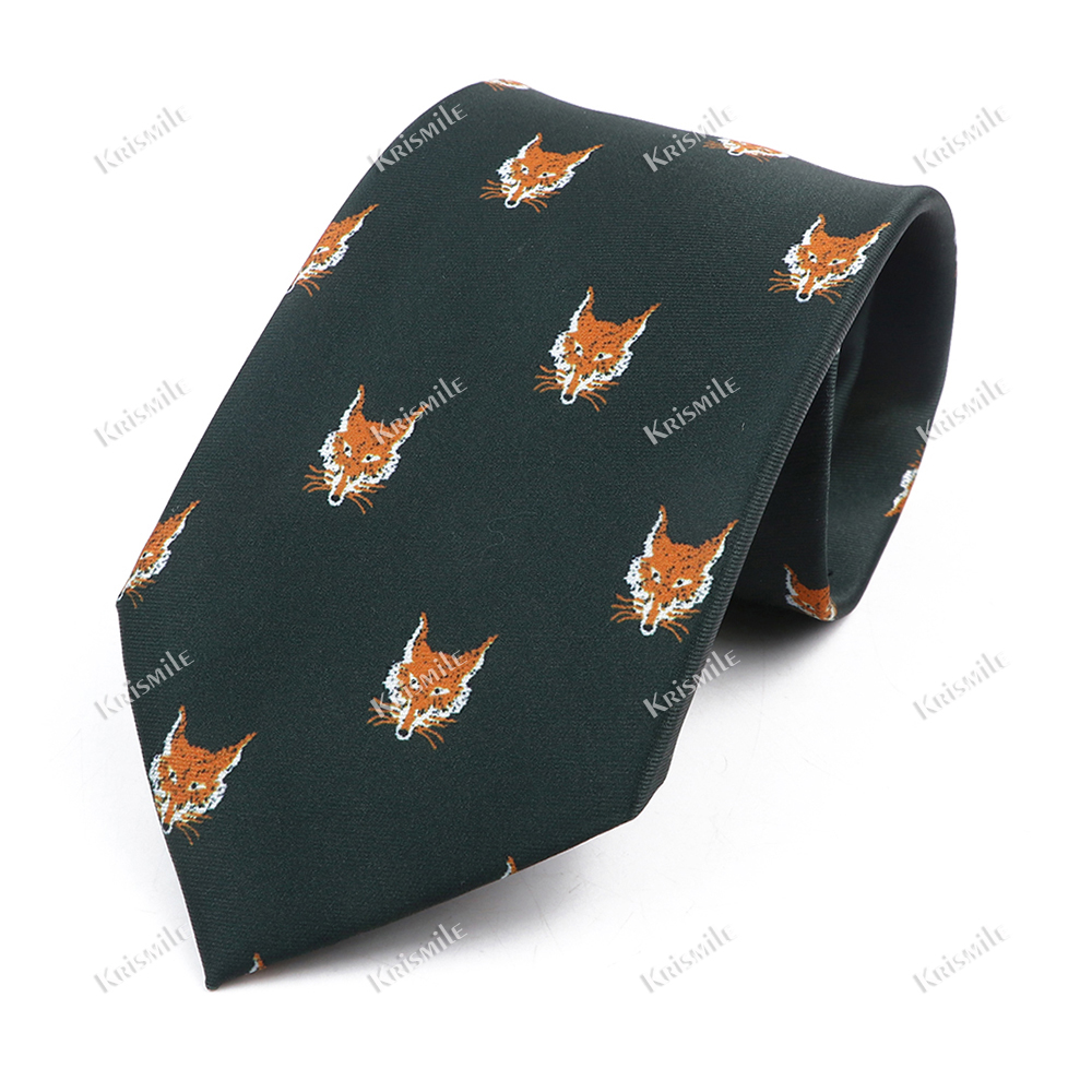 Nouveauté impression créative Imitation soie cravate décontracté hommes cravate dessin animé Animal mathématiques formule concepteur cravate de mariage cravate