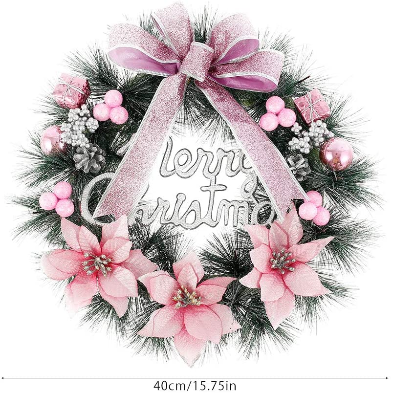 Kerst Kaars Krans | 9Inch Kunstmatige Garland Kaars Houder Ring