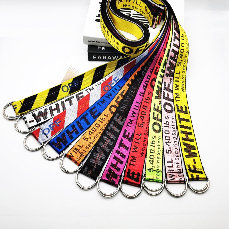 Ceinture en toile à boucle Double D unisexe, lettre punk style pour adolescent, large et longue sangle de taille, pantalon en jean pour adulte