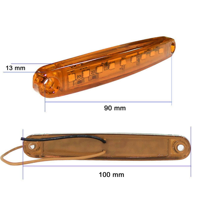 Feux arrière de remorque à LED, 20 pièces, feux de remorque, feux de remorque, feux de position latéraux, 12 v