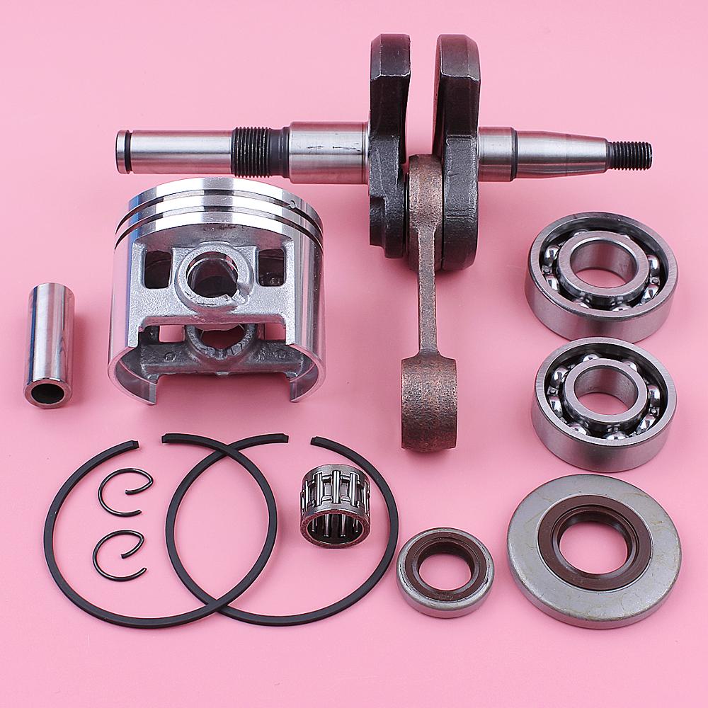 Kit de pistón de 52mm de sello de aceite de cojinete de cigüeñal para Stihl MS380 038, pieza de repuesto de motosierra 1119 030 0400