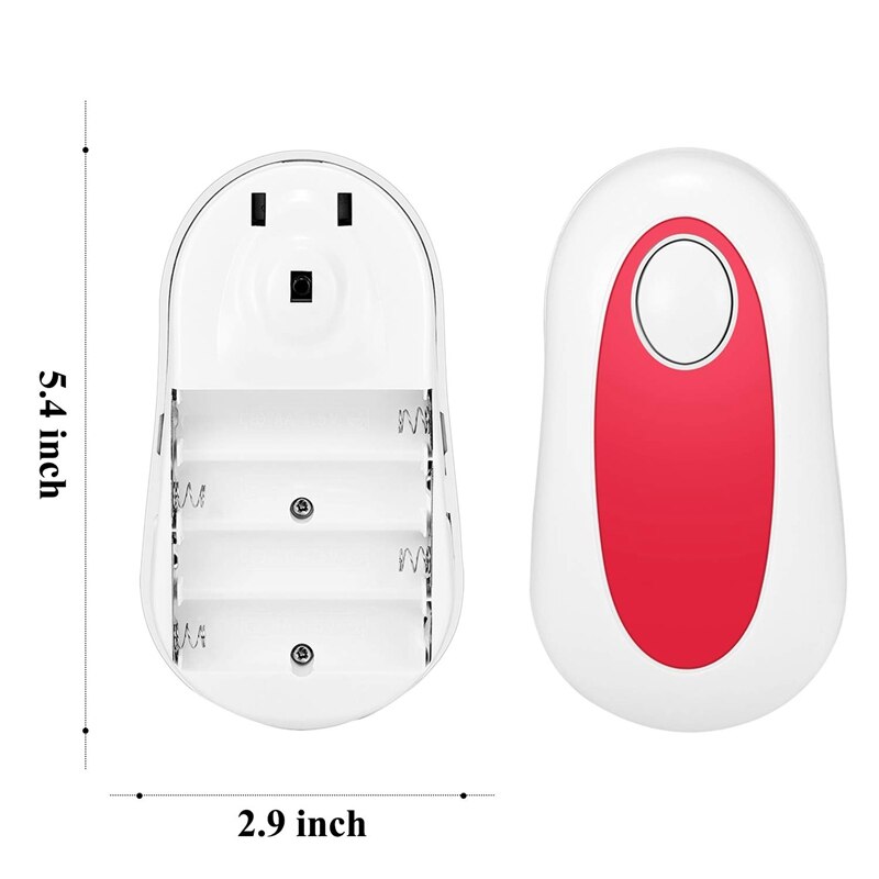 -2 Piece Electric Can Opener Smooth Felt Edge Automatic Kitchen Can Opener,Easy to Open Can,Red + White