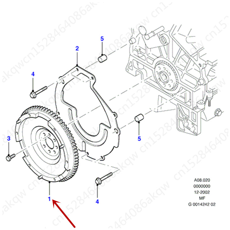 Car Flywheel assembly 1992Fo rdM ond eo2001 Gearbox flywheel Gearbox flywheel assembly Flywheel pressure plate assembly