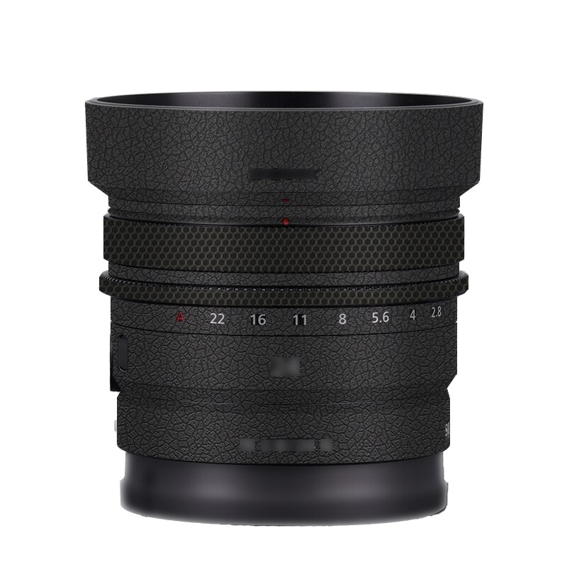 24 2.8g / FE24 F2.8G obiektyw winylowa tablica naścienna skórki Wrap pokrywa dla SONY FE 24mm f/2.8G (SEL24F28G) obiektyw Premium naklejka: Leather Black